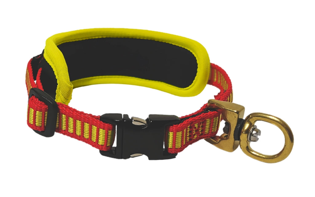 Niggelohトレイル カラー レッド・イエロー / TRAIL Collar RED-YELLOW S, Mサイズ