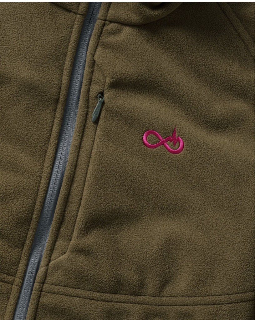 【Special Sale】Merkel Gear HELIX REVERSIBLE FLEECE JACKET OLIVE/ORANGE（WOMEN)