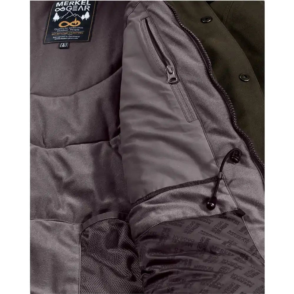 【特別価格】 Merkel Gear Expedition WNTR Parka (MEN) 防水 中綿 ウィンターパーカー メンズ オリーブ