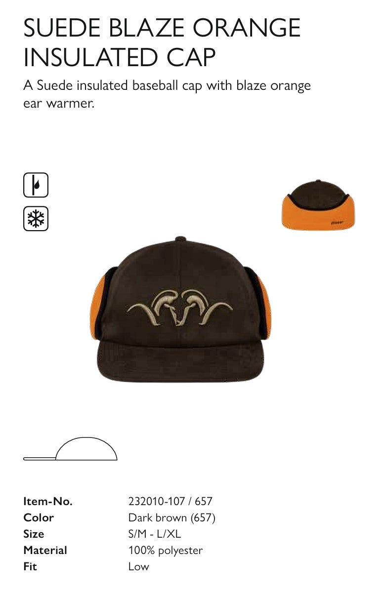 スエードブレイズ インシュレーテッドキャップ オレンジ-ブラウン / Suede Blaze Insulated Cap ORANGE-BROWN