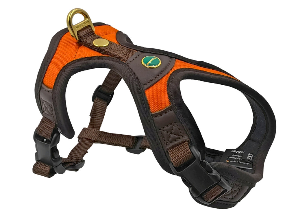 ハーネス FOLLOW Light オレンジ / Dog Harness FOLLOW Light ORANGE XXS, XS, S, Mサイズ