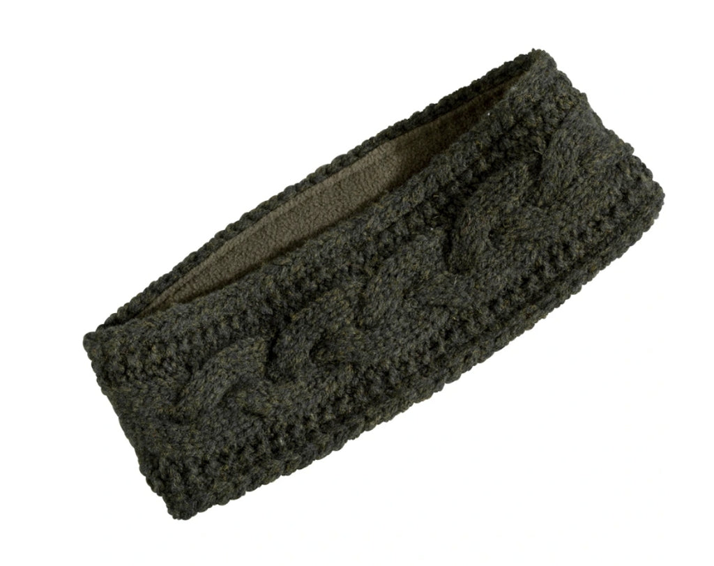 ヘッドバンド オリーブ / CABLE-KNIT HEADBAND OLIVE (WOMEN)