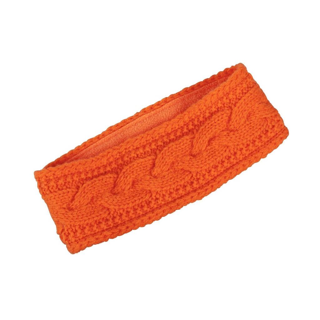 ヘッドバンド オレンジ  / CABLE-KNIT HEADBAND ORANGE (WOMEN)